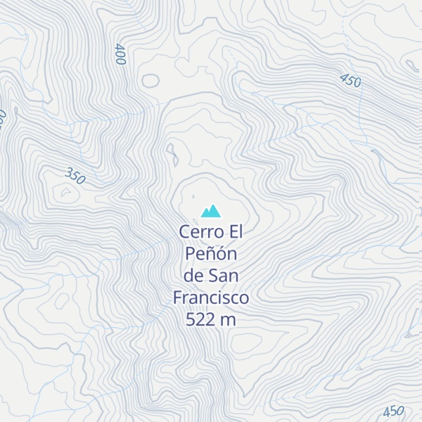 Map of Cerro El Peñón de San Francisco
