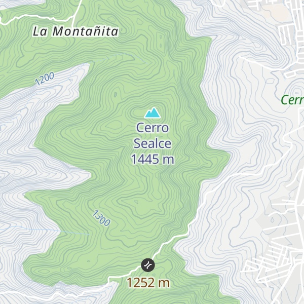 Map of Cerro El Caballo