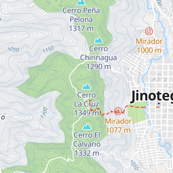 Map of Cerro La Cruz