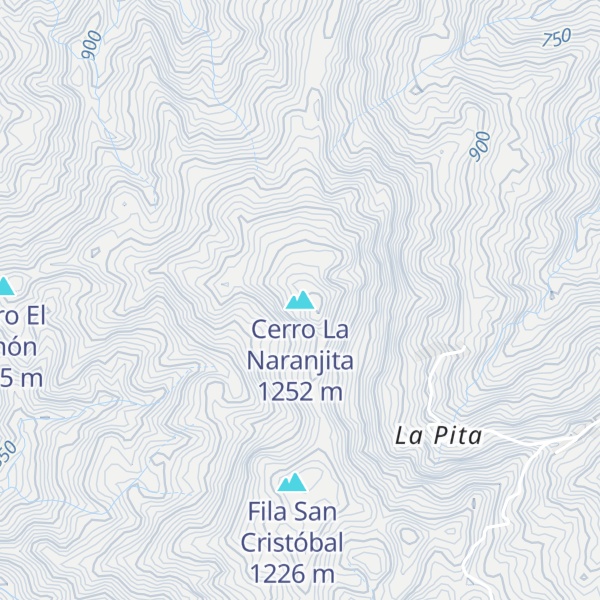 Map of Cerro La Naranjita
