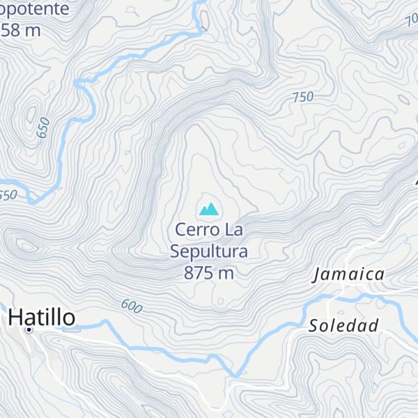 Map of Cerro La Sepultura