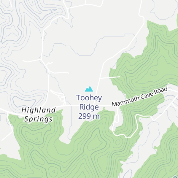 Map of Toohey Ridge