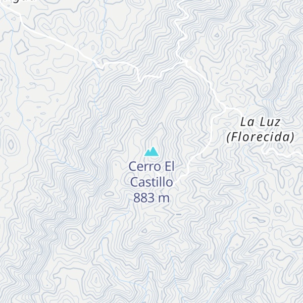 Map of Cerro El Castillo