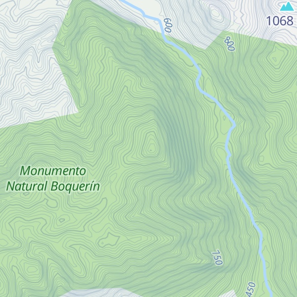 Map of Cerro El Boquerón