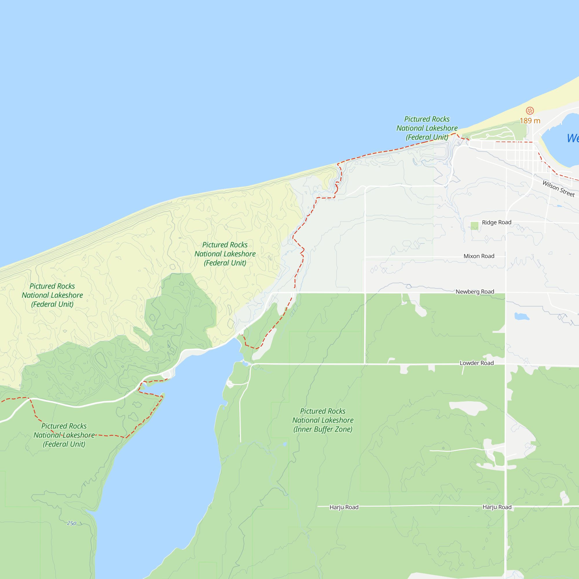 Grand Sable Visitor Center map