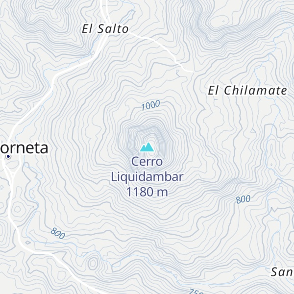 Map of Cerro Liquidambar