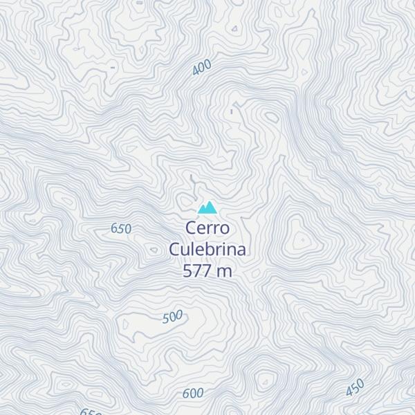 Map of Cerro Culebrina