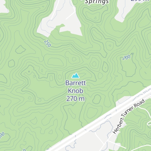 Map of Barrett Knob