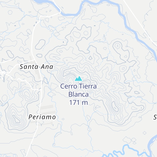 Map of Cerro Tierra Blanca