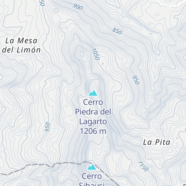 Map of Cerro Piedra del Lagarto