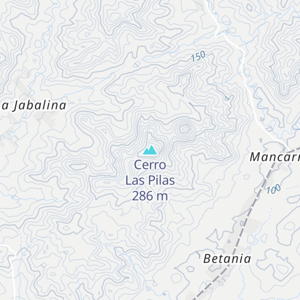 Map of Cerro Las Pilas
