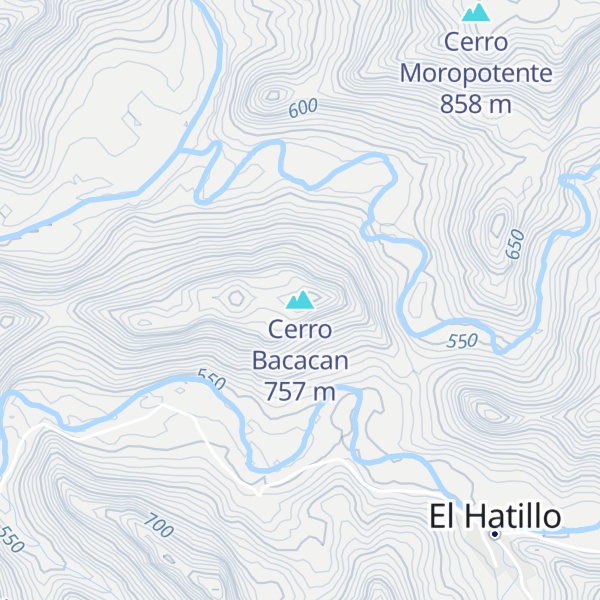 Map of Cerro Bacacan