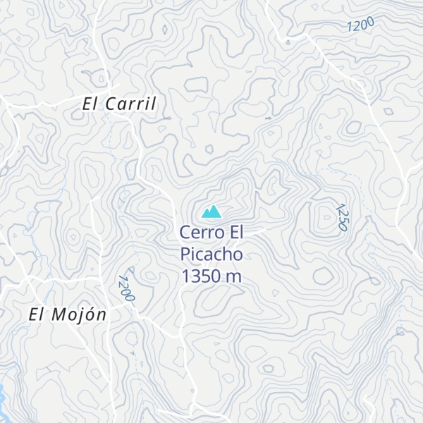 Map of Cerro El Picacho