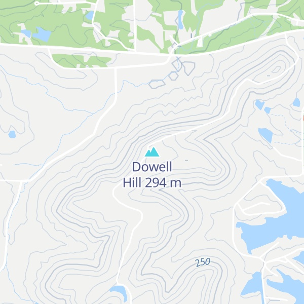 Map of Dowell Hill