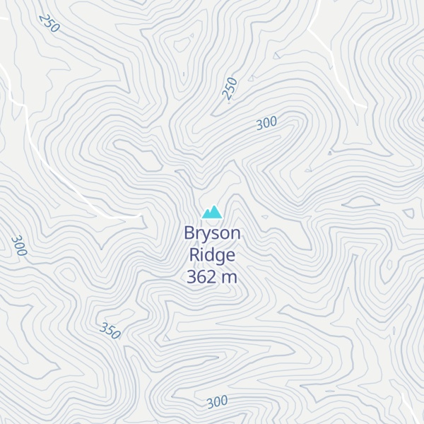 Map of Bryson Ridge