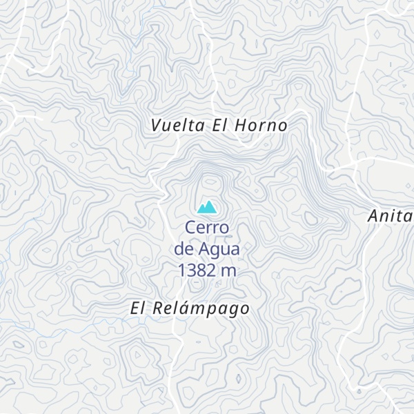 Map of Cerro de Agua