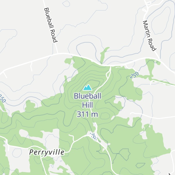 Map of Blueball Hill