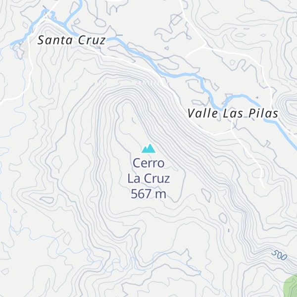 Map of Cerro La Cruz