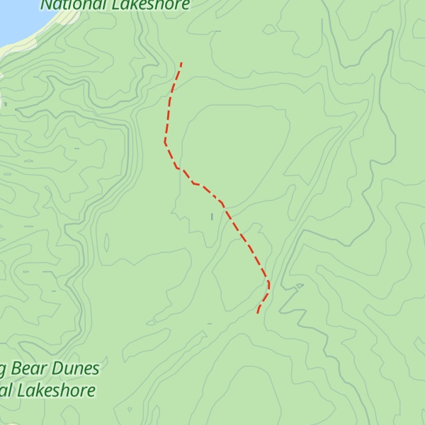 Map of North Manitou Island