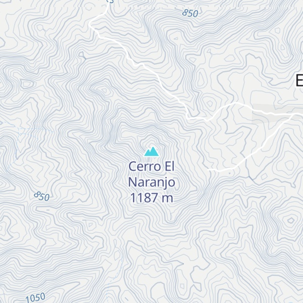 Map of Cerro El Naranjo