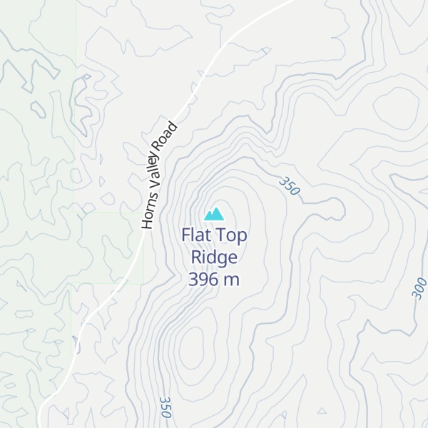 Map of Flat Top Ridge