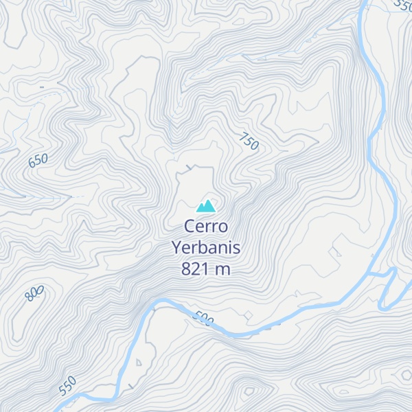 Map of Cerro Yerbanis