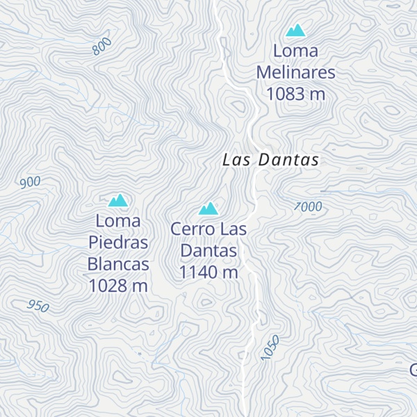 Map of Cerro Las Dantas