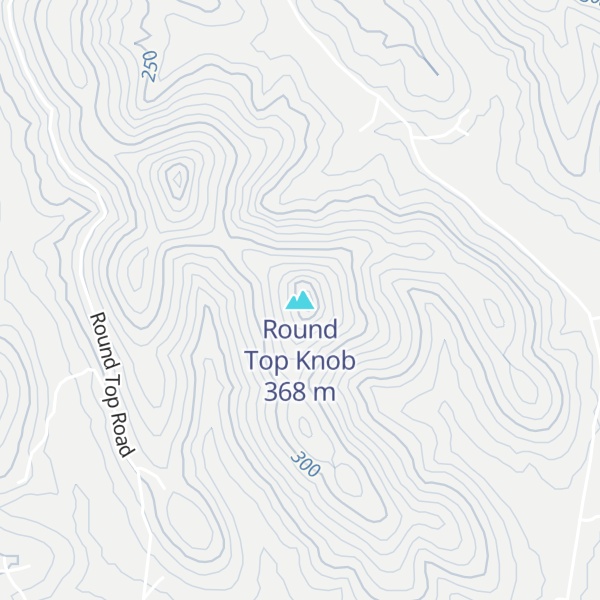 Map of Round Top Knob
