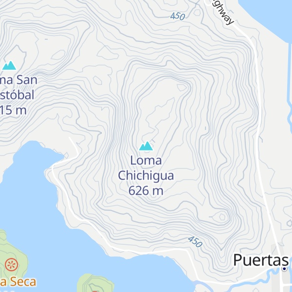 Map of Loma Chichigua