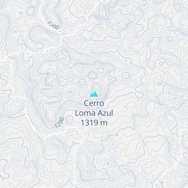 Map of Cerro Loma Azul