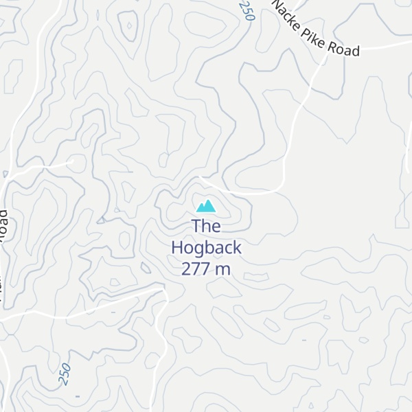 Map of The Hogback