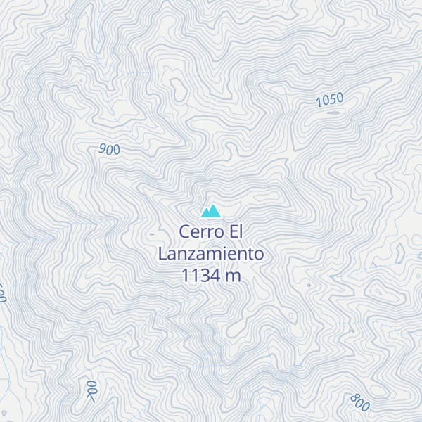 Map of Cerro El Lanzamiento