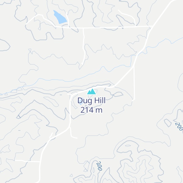 Map of Dug Hill