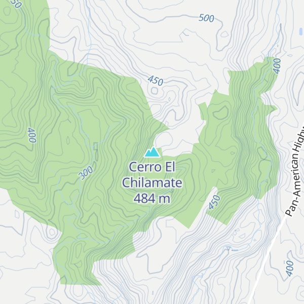 Map of Cerro El Chilamate