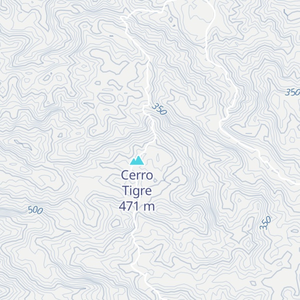 Map of Cerro Pucura