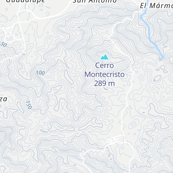 Map of Cerro Bruno