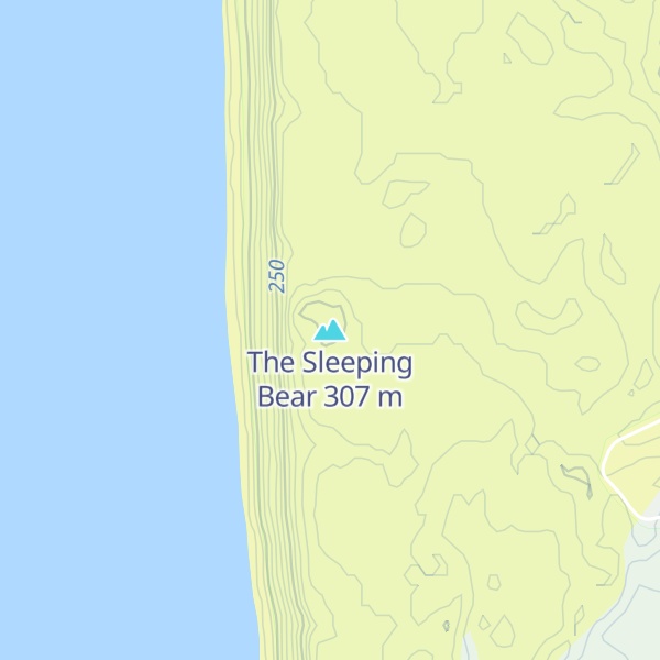 Map of The Sleeping Bear