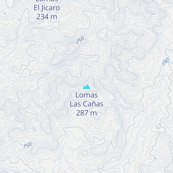 Map of Lomas Las Cañas