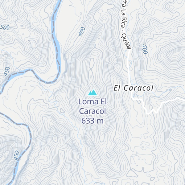 Map of Loma El Caracol
