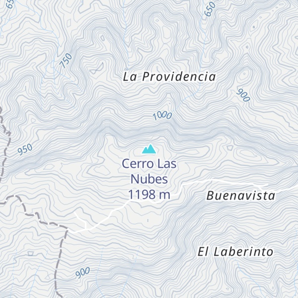 Map of Cerro Las Nubes