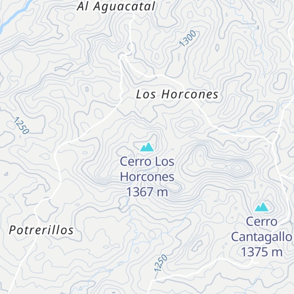 Map of Cerro Los Horcones