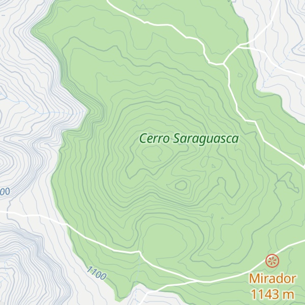 Map of Cerro Saraguasca