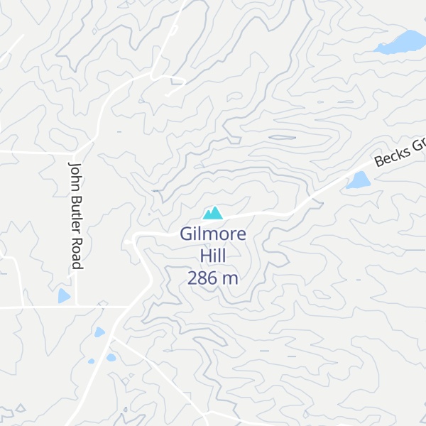 Map of Gilmore Hill