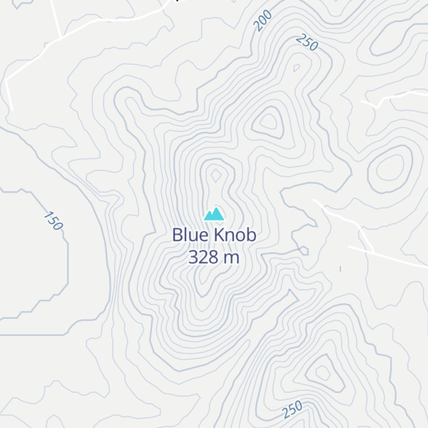 Map of Blue Knob