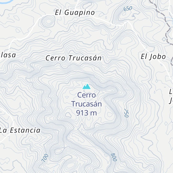 Map of Cerro Trucasán