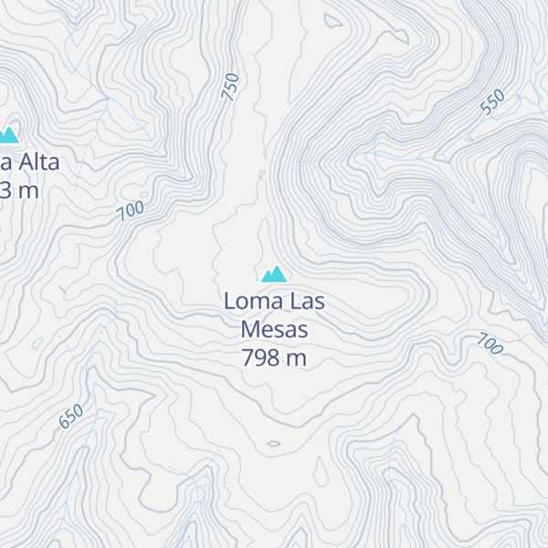 Map of Loma Las Mesas