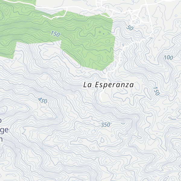 Map of Cerro Santa Cruz