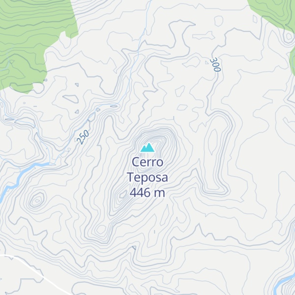 Map of Cerro Teposa
