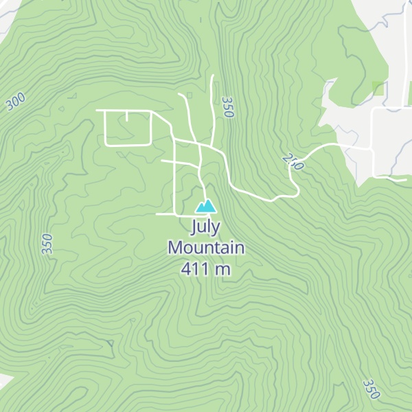 Map of July Mountain