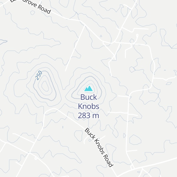 Map of Buck Knobs